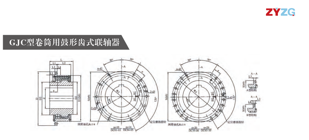 GJC型卷筒用鼓形齿式绿巨人软件免费下载